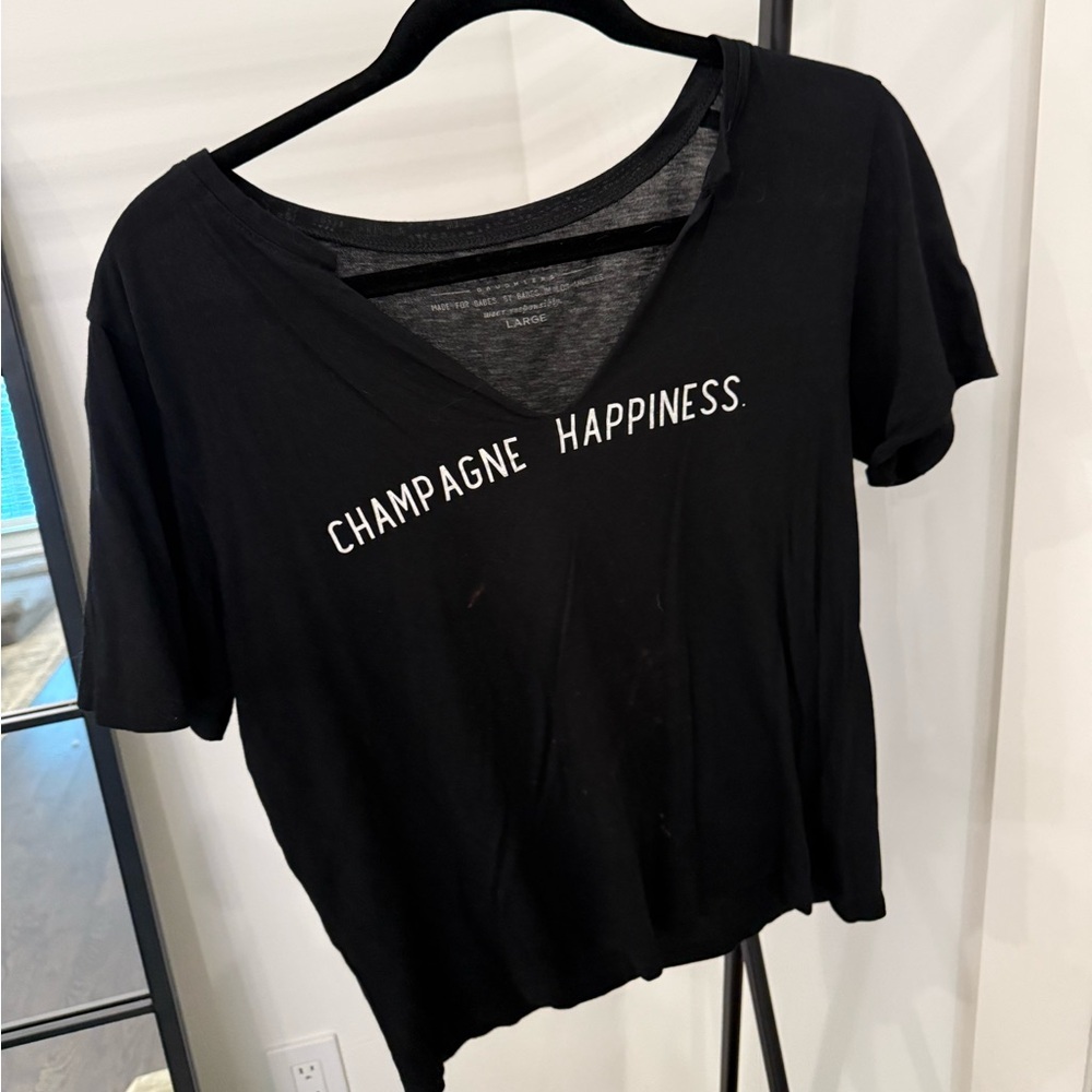 Native Black Crop Top - Champagne Happiness